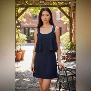 Maeve - Tisana Navy Blue shift dress - size 2